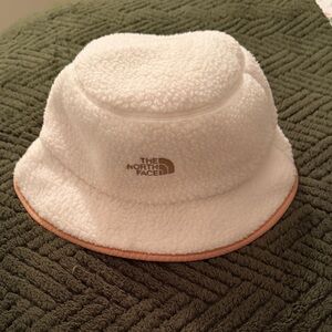 The North Face Cream Sherpa Bucket Hat